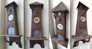 OROLOGIO DA PARETE ART NOUVEAU, FORESTA NERA, 1910