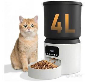 Distributore Cibo Gatti 4L, Dispenser Con Timer