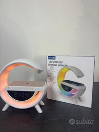 Cassa Bluetooth Led, caricatore wireless