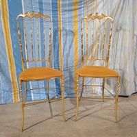 Sedie chiavari in ottone