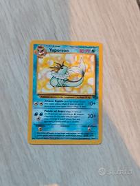Carta Pokemon Vaporeon tcg set Jungle rara no holo