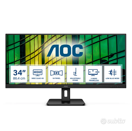 AOC U34E2M - Monitor WQHD da 34 pollici
