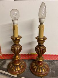 Antiche abat-jour in legno