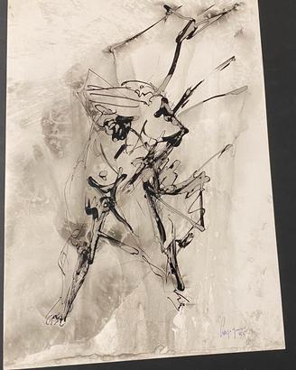 China acquerellata Dante Carpigiani 1921/2009