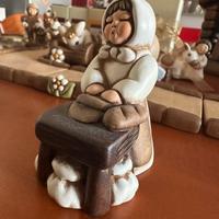 Presepe Thun, fornaia che impasta il pane