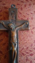crocefisso con reliquario 1800