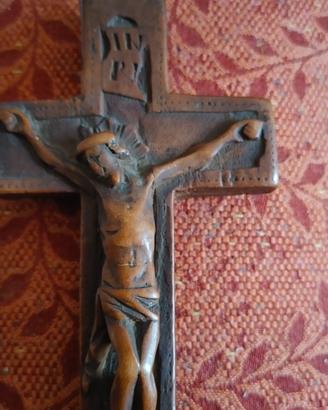 crocefisso con reliquario 1800