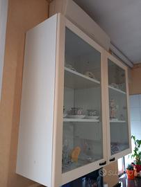 Vetrina bianca pensile