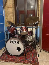 batteria acustica dr.beat drum-come nuova!!