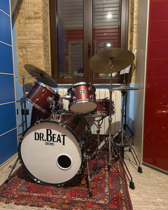 batteria acustica dr.beat drum-come nuova!!