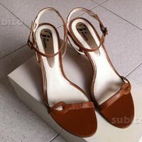 Sandali donna Bata n. 39 tacco 9 cm come nuovi