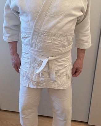 Completo per Judogi-Cotone bianco-TIGER Made Korea