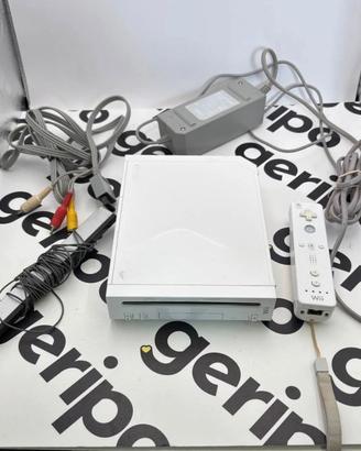 Nintendo wii console bianca con telecomando 