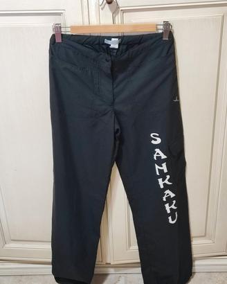 Domyos pantalone tuta nera donna tg S poliestere