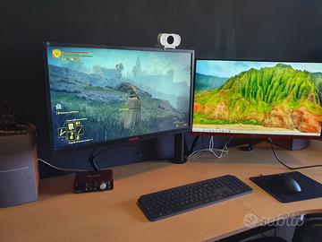 Postazione completa computer da gaming e lavoro