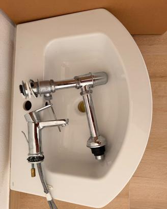 Lavabo GSI Pura + Rubinetto NOBILI cromato Sand