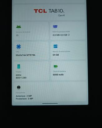 Tablet TCL  Tab 10 L Gen 4