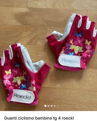 Guanti ciclismo, bambina, taglia quattro