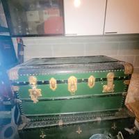 Baule vintage in legno e metallo – Originale