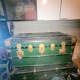 Baule vintage in legno e metallo – Originale