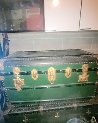 Baule vintage in legno e metallo – Originale