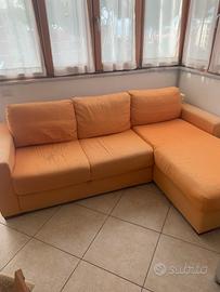 Divano letto con penisola