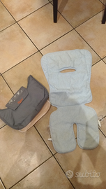 Copripasseggino cotone spugna azzurro