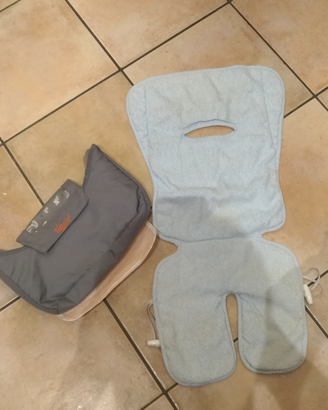 Copripasseggino cotone spugna azzurro