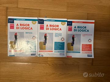Set 3 libri grammatica A Rigor di logica Zordan