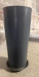 Vaso ecoplast grigio scuro 60x33