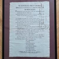 GOVERNO PROVV. CITTA' E PROVINCIA BOLOGNA - 1831