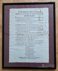 GOVERNO PROVV. CITTA' E PROVINCIA BOLOGNA - 1831