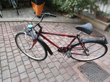 Bici da città city bike da uomo color rosso