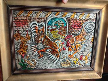 artista Ligabue basso rilievo