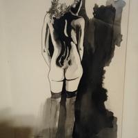 quadro nudo di donna 