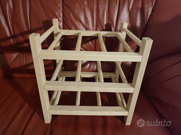 Porta bottiglie Ikea legno