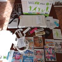 Nintendo Wii con fit plus accessori e 8 giochi 