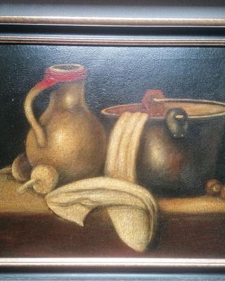 Quadro Natura morta olio su tela (senza autore)