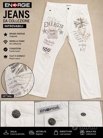 Jeans Energie Originali Bianchi da Collezione