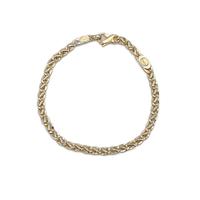 Bracciale uomo realizzato oro giallo e bianco 18kt