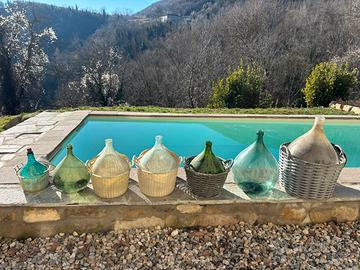Damigiane varie misure per arredo e design