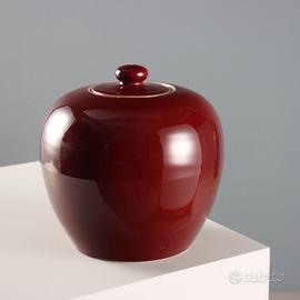 Potiche in Porcellana Rosso Rituale - XX Secolo