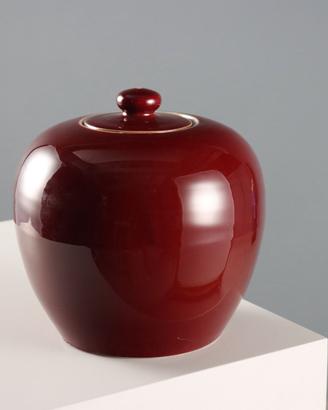 Potiche in Porcellana Rosso Rituale - XX Secolo