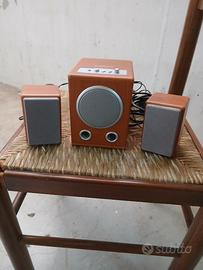 wooden speaker 2.1