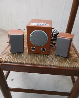wooden speaker 2.1
