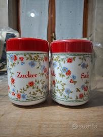 contenitori in Porcellana Zucchero e Sale