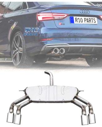 SILENZIATORE DI SCARICO AUDI A3 S LINE SEDAN 13-20