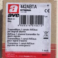 AVE 442ABTA
 Interfaccia contatti di allarme 1 ch
