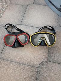 Coppia di maschere sub