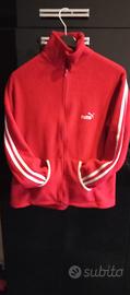 Felpa Puma rosso + maglietta Adidas 